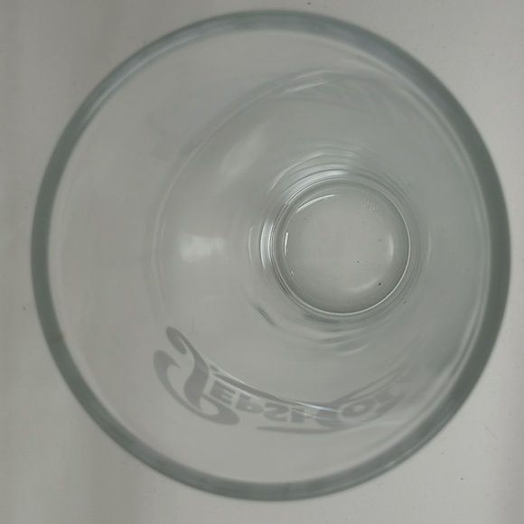 PEPSI-COLA VTG SODA FOUNTAIN HEAVY DRINKING GLASS (1940-1950 LOGO) - Picture 5 of 6